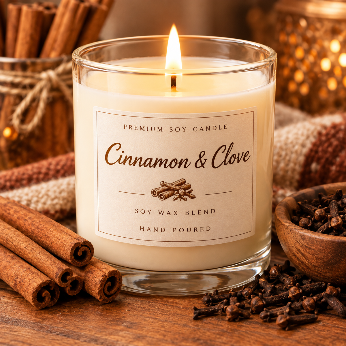 Cinnamon & Clove Soy Candle