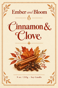 Cinnamon & Clove Soy Candle